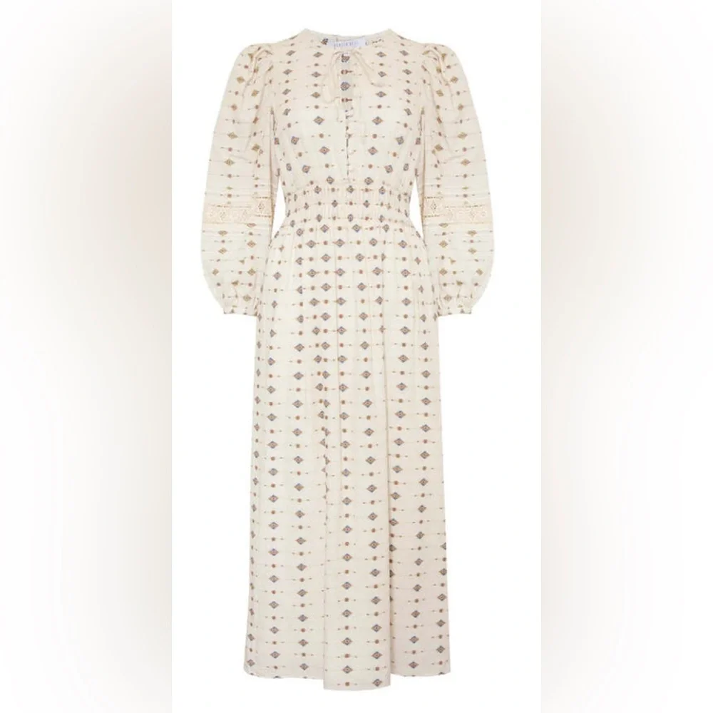 Hunter Bell Clementine Cream Long Sleeve Medallion Maxi Dress Size M |
NWOT - Picture 8 of 11
